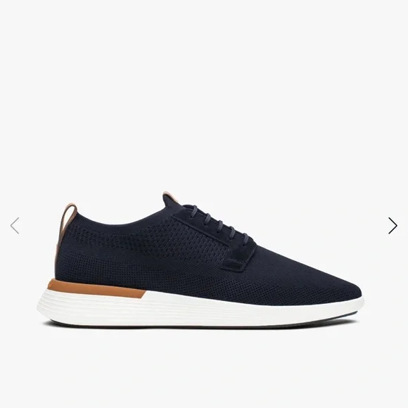WOLF and SHEPHERD Men's Navy and Brown Sneakers - Picture 1 of 9